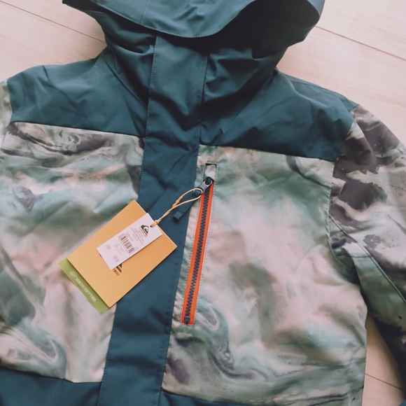 QUIKSILVER NEW Mission Print Block Technical Snow Jacket - Picture 3 of 9
